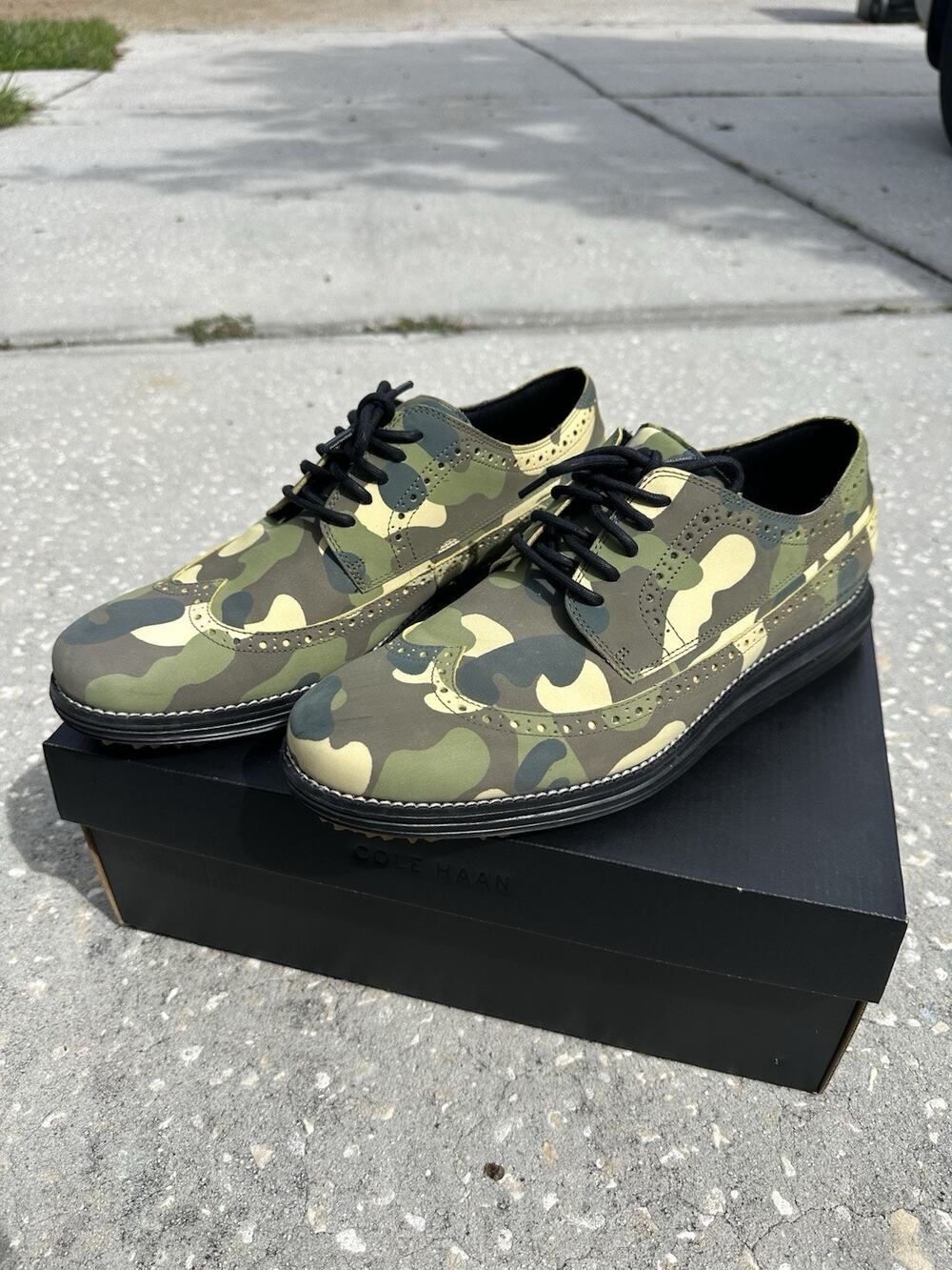 Cole Haan Original Grand Camo Wing Oxford Golf Shoes Sneakers SZ 11 M NIB